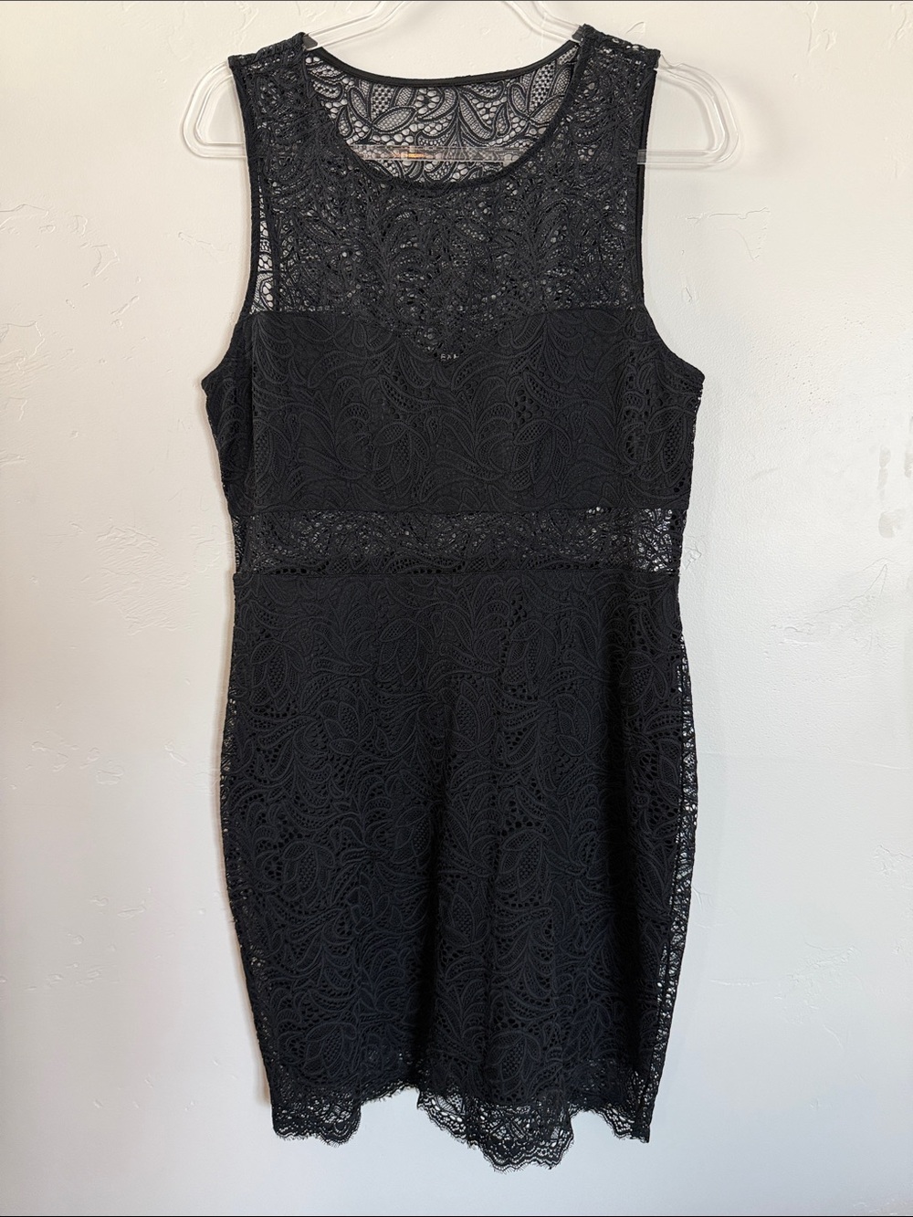 Express Black Lace Sleeveless Mini Dress